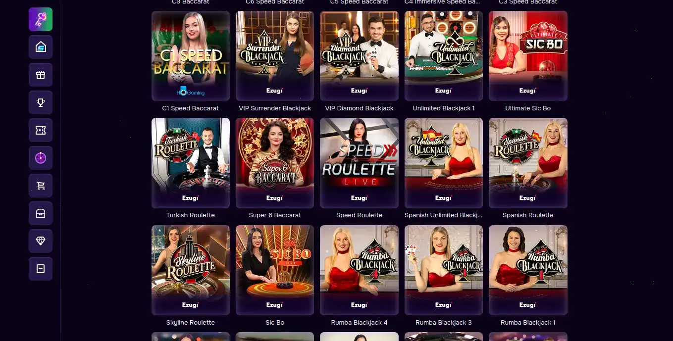 Интерфейс игрового зала Дэдди казино с слотами